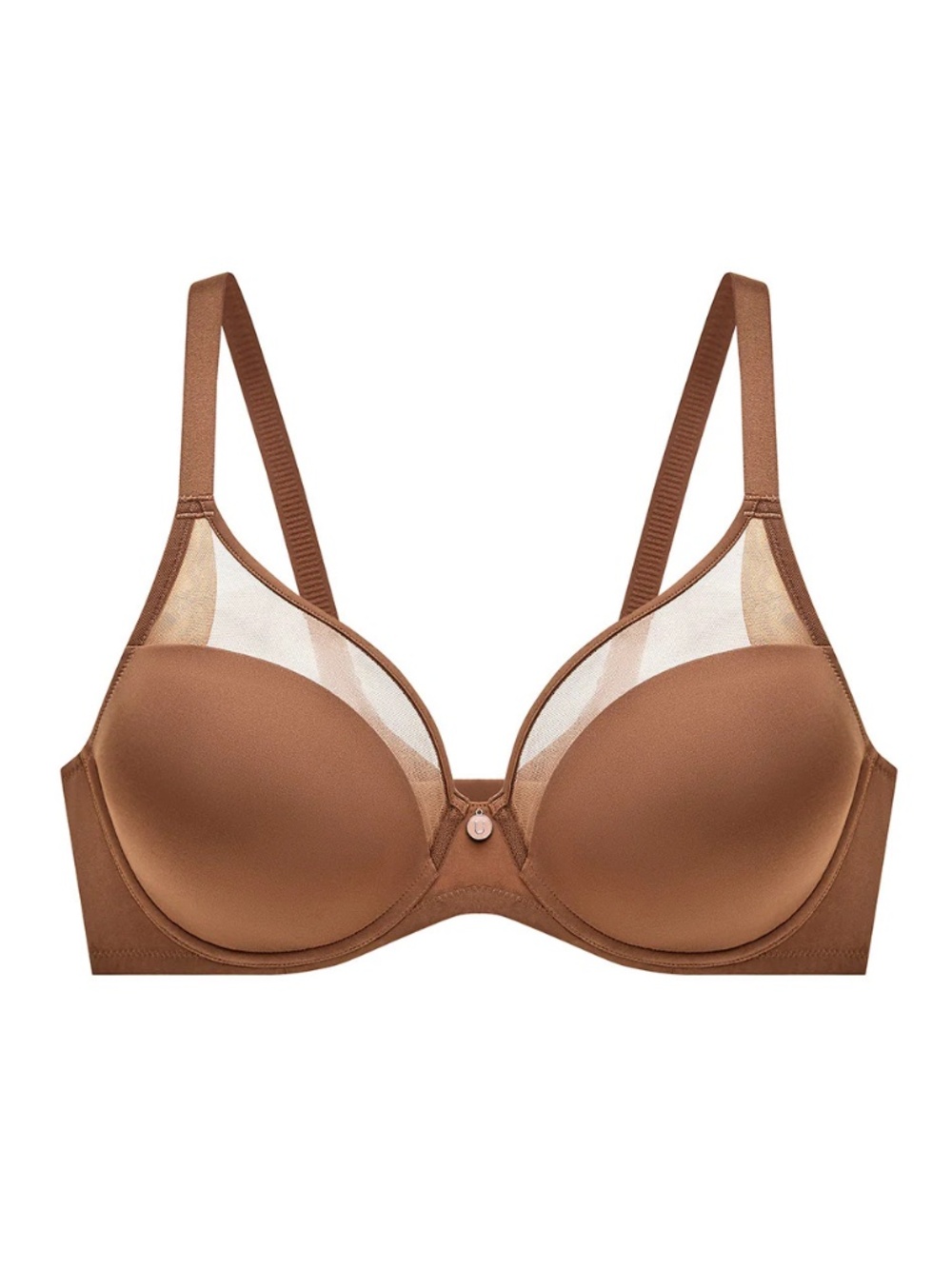 46C Teddy Bear Mesh Contour Flexwire Plunge Bra by Understance NWT